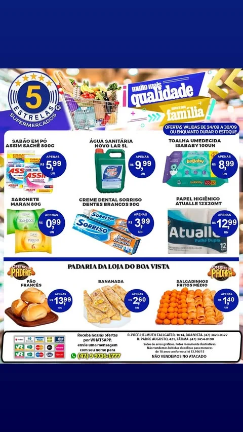 Encarte Supermercados 5 Estrelas