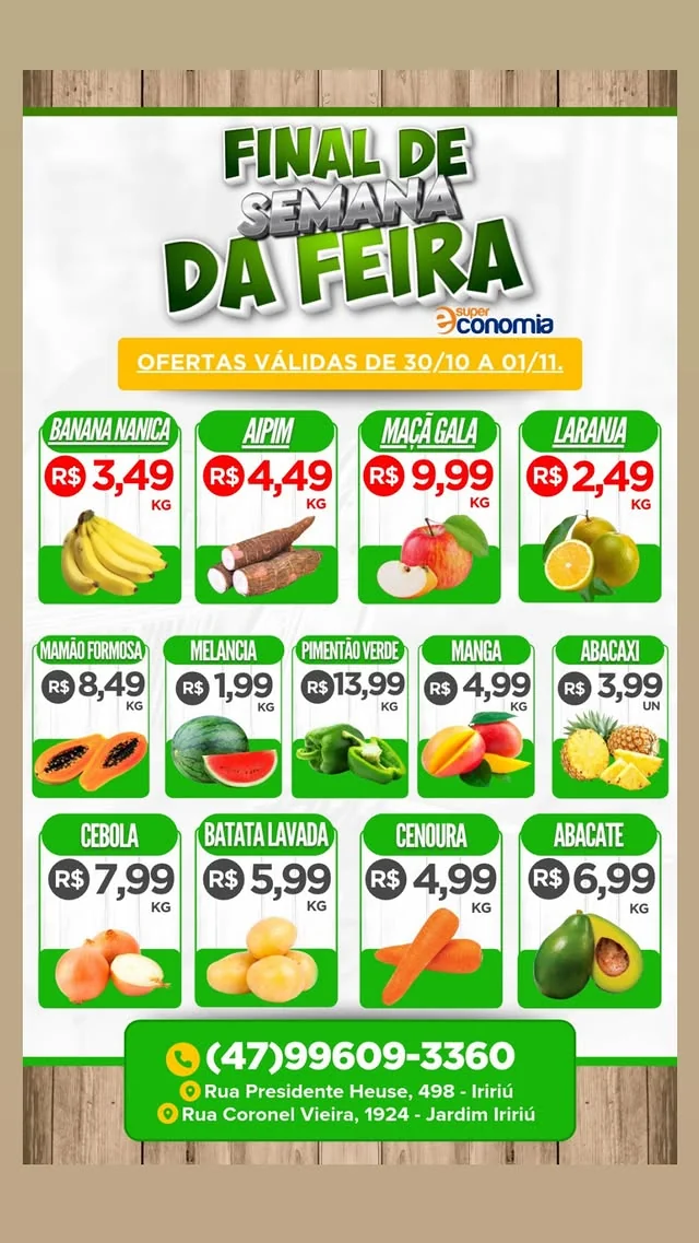 Encarte Supermercados Economia