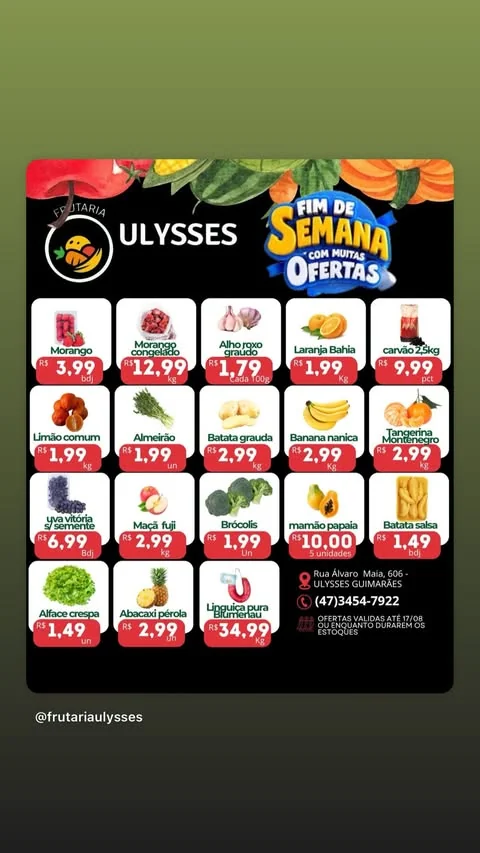 Encarte Frutaria Ulysses