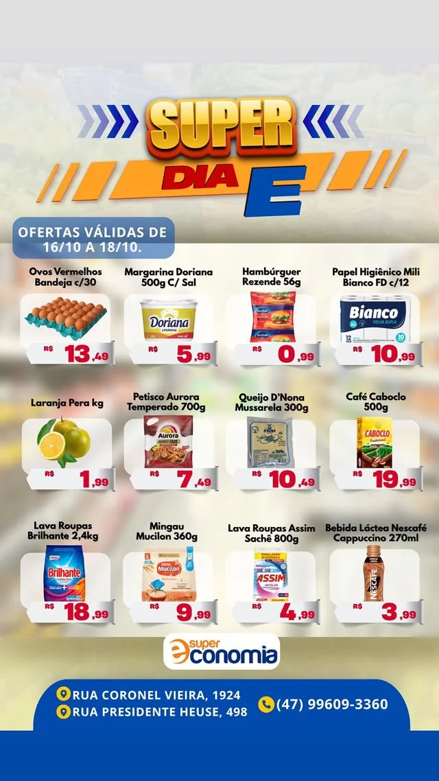 Encarte Supermercados Economia