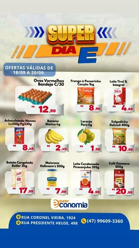 Encarte Supermercados Economia