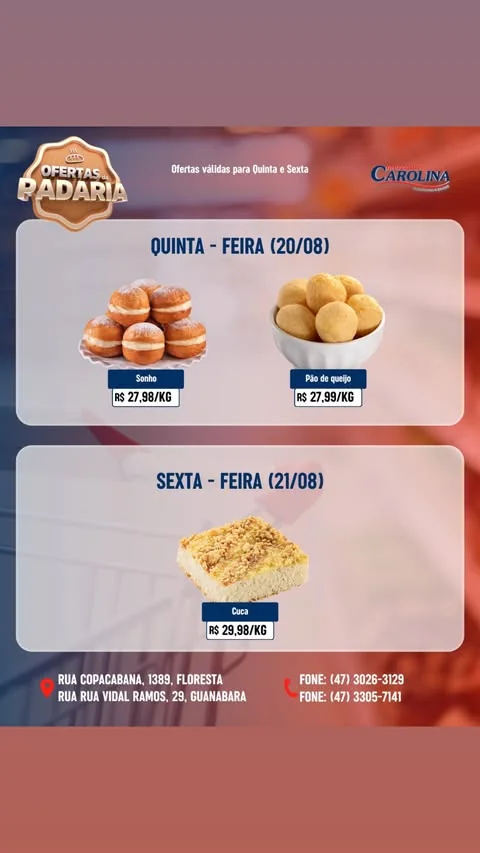 Encarte Supermercado Carolina