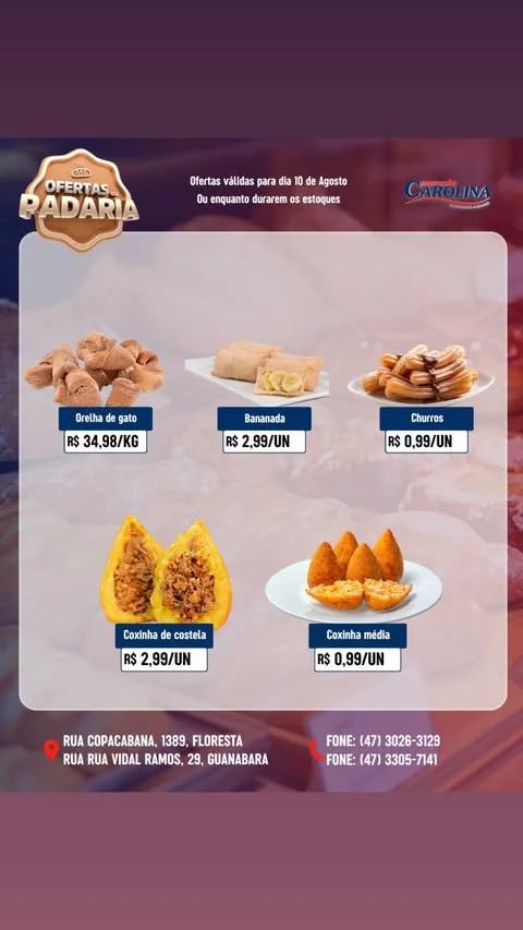 Encarte Supermercado Carolina