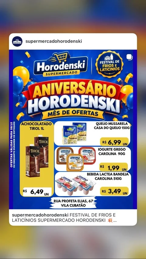 Encarte Supermercado Horodenski