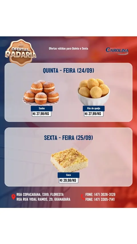 Encarte Supermercado Carolina