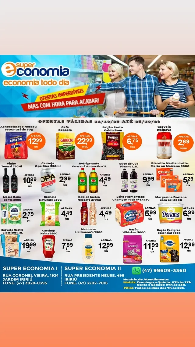 Encarte Supermercados Economia