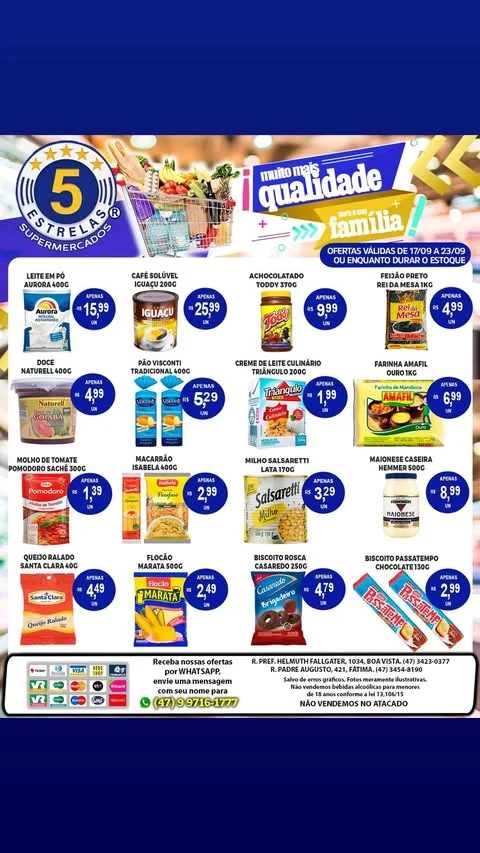 Encarte Supermercados 5 Estrelas