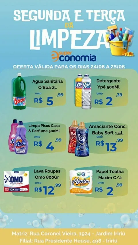 Encarte Supermercados Economia