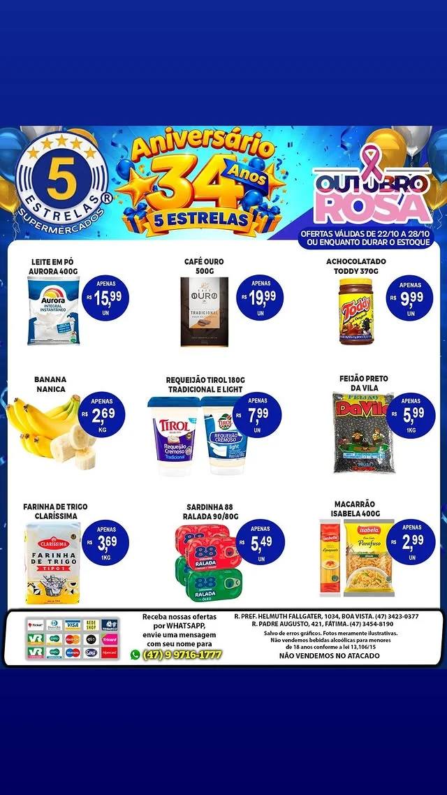 Encarte Supermercados 5 Estrelas
