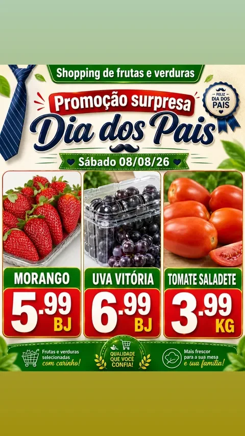 Encarte Shopping de Frutas e Verduras Joinville