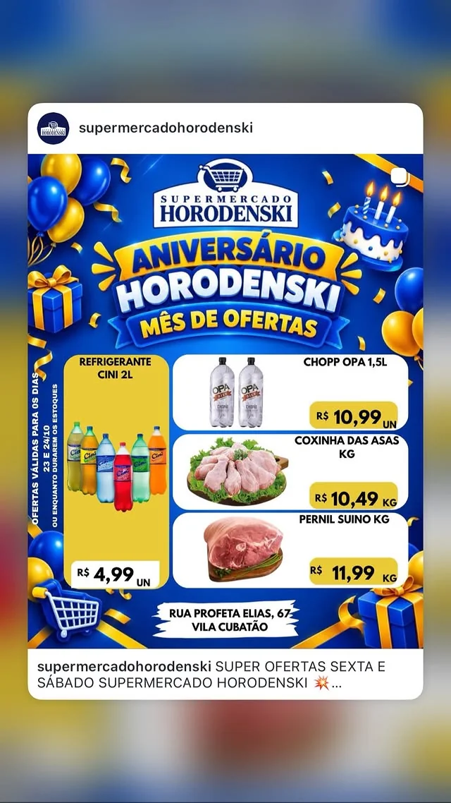 Encarte Supermercado Horodenski