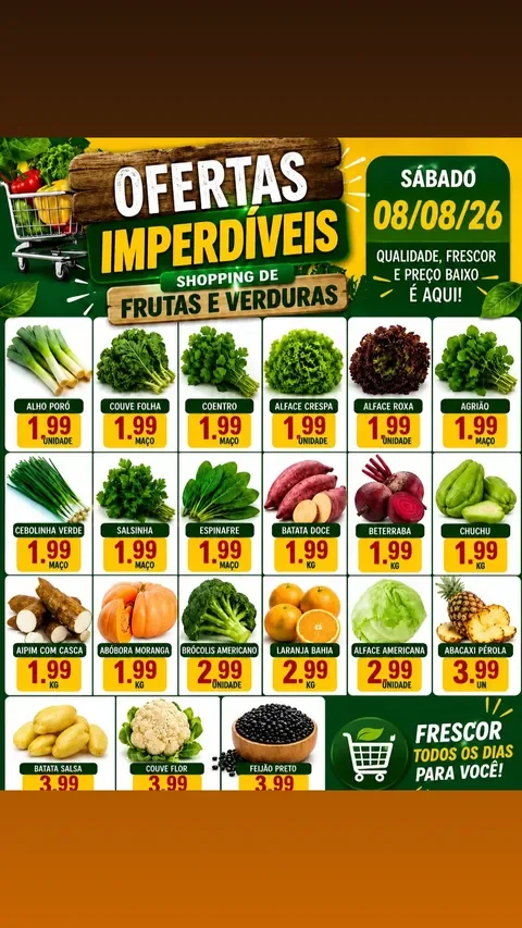 Encarte Shopping de Frutas e Verduras Joinville