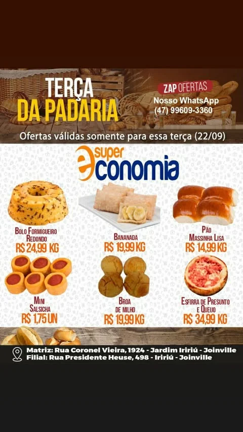 Encarte Supermercados Economia
