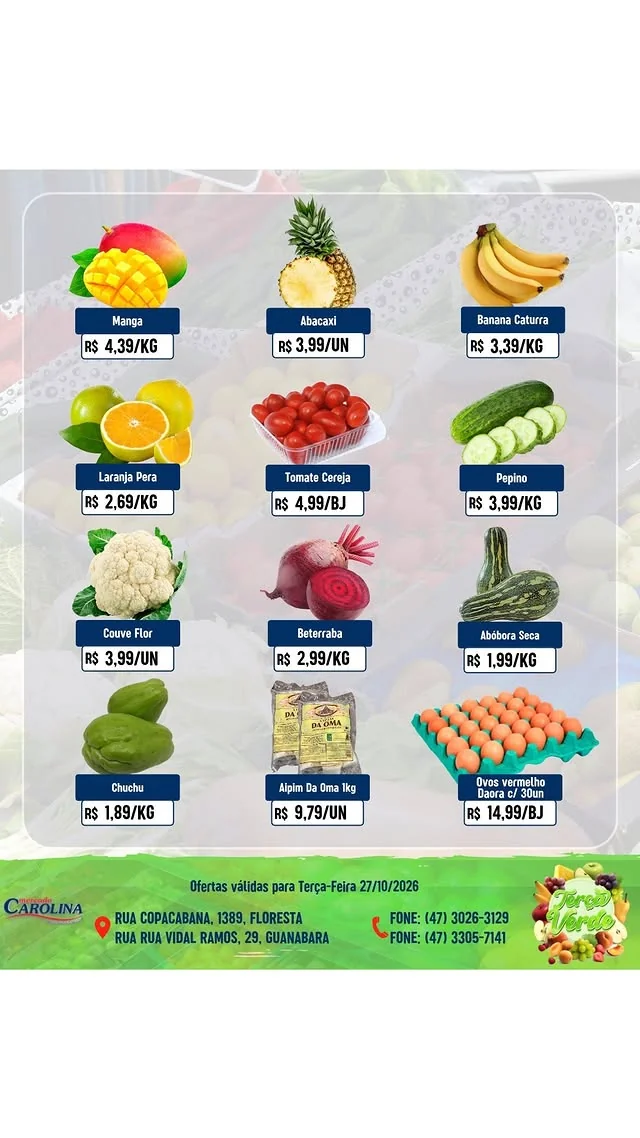 Encarte Supermercado Carolina