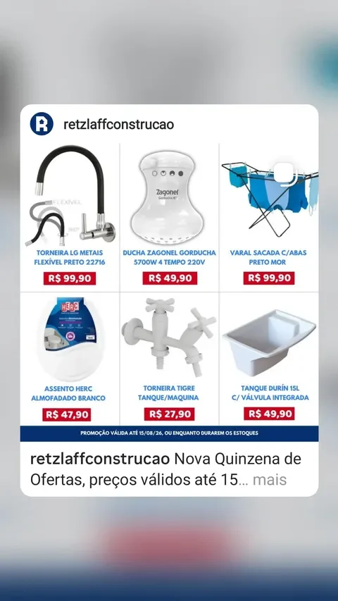Encarte Retzlaff Atacarejo da Construção